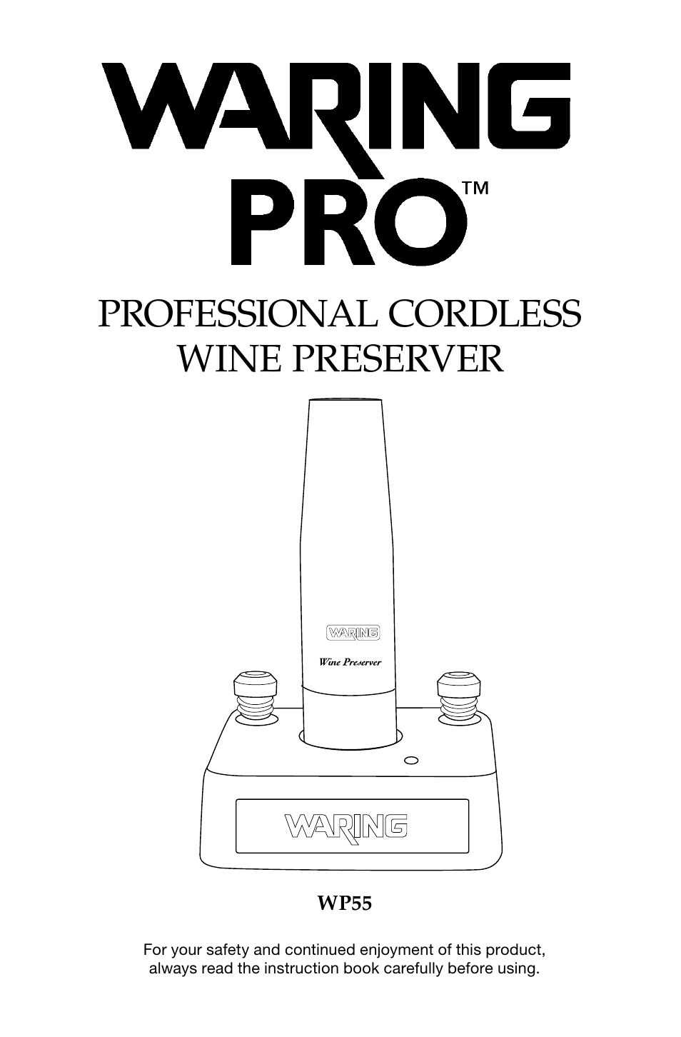 Waring Pro WP55 User Manual | 8 pages