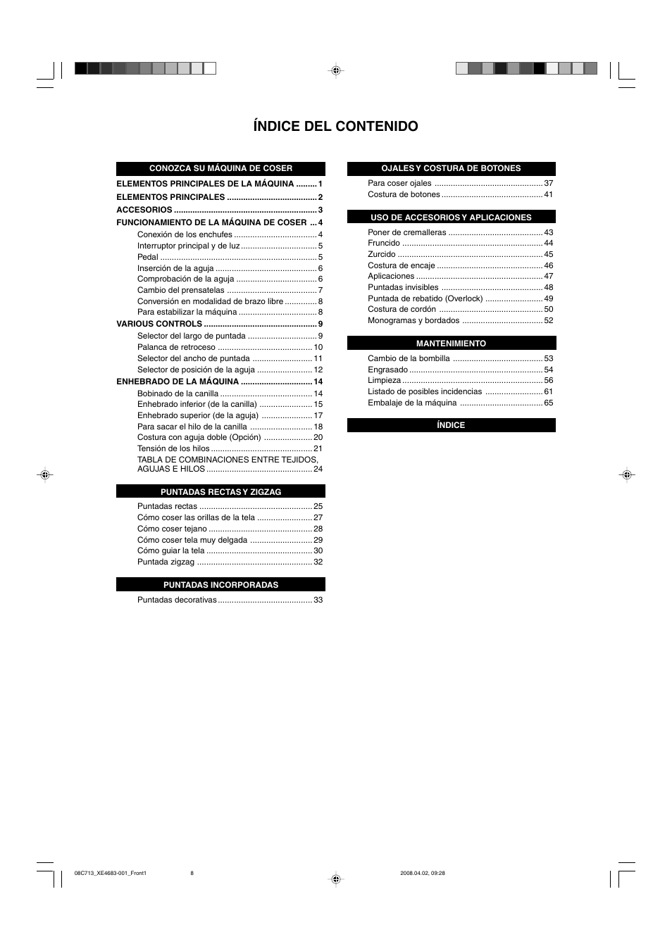 Brother X-3 User Manual | Page 10 / 84