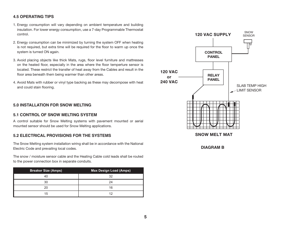 WarmlyYours Snow Melting & Slab Heating User Manual | Page 6 / 24