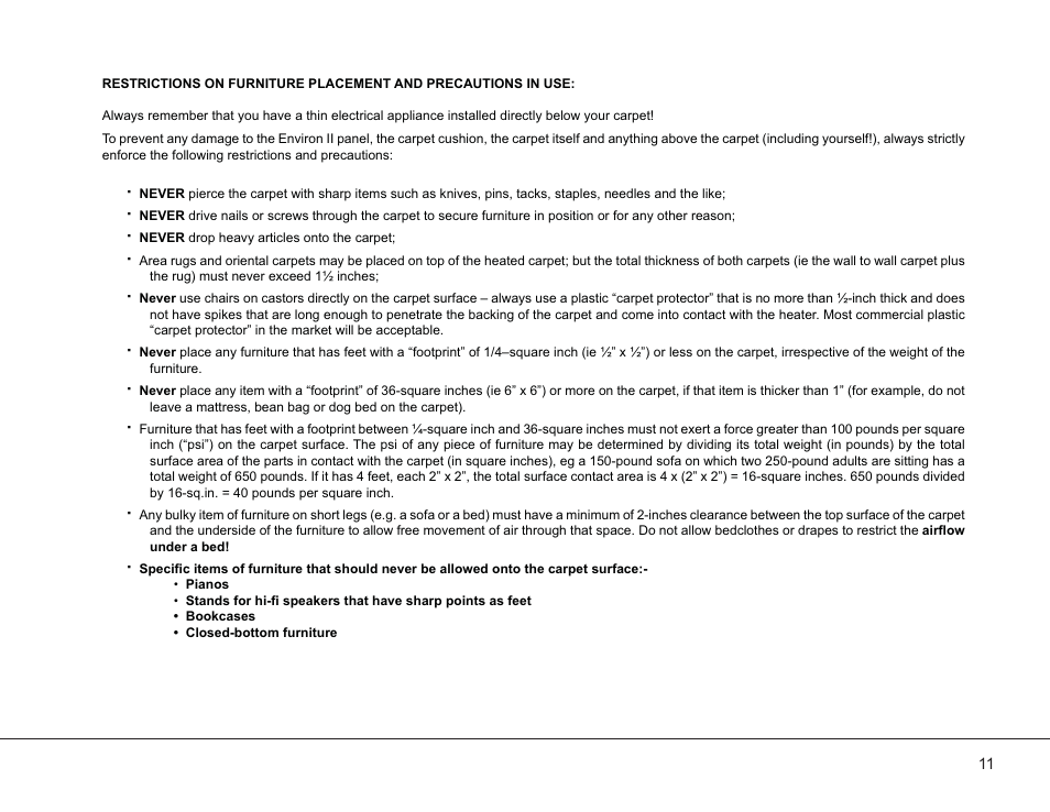 Ev2-manual_20003-g_11 | WarmlyYours Environ II Floor Heating System User Manual | Page 11 / 16