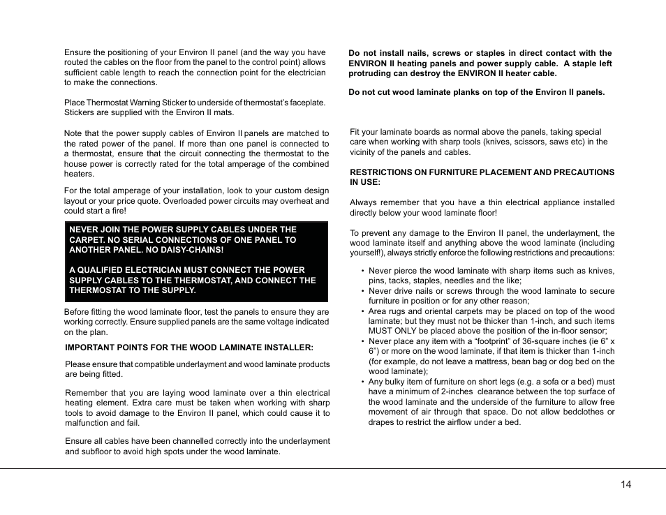 Ev2-manual_20003-g_14 | WarmlyYours Environ II Floor Heating System User Manual | Page 14 / 16