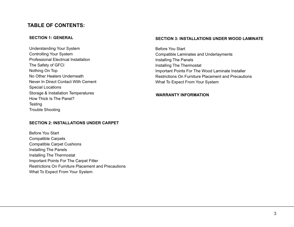 Ev2-manual_20003-g_3 | WarmlyYours Environ II Floor Heating System User Manual | Page 3 / 16