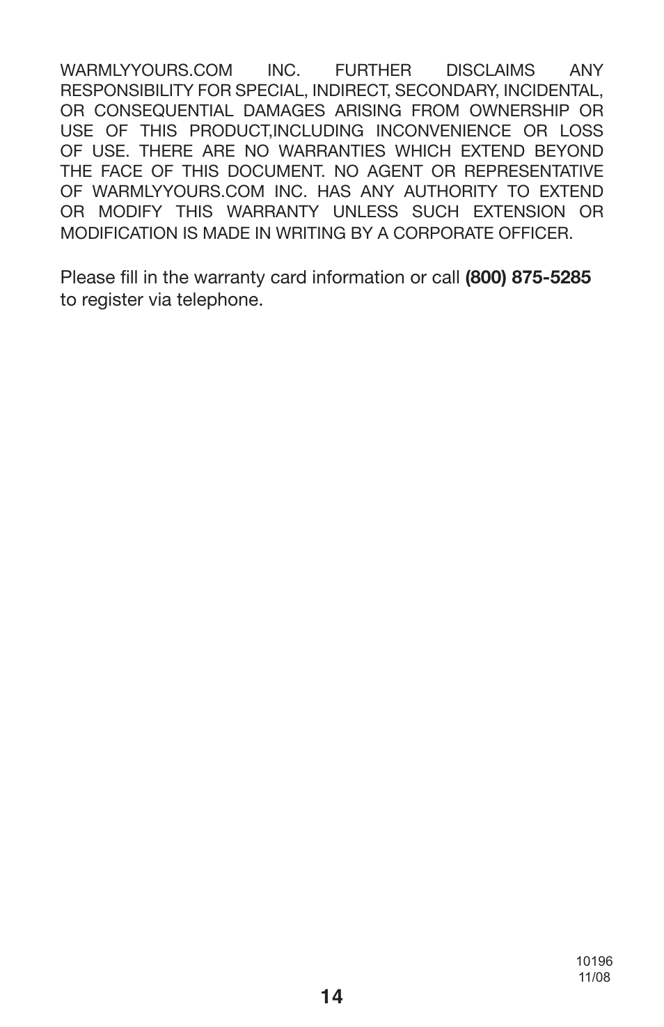 Tw-elements-manual_10196_15 | WarmlyYours Elements WarmlyYours Towel Warmers User Manual | Page 15 / 15