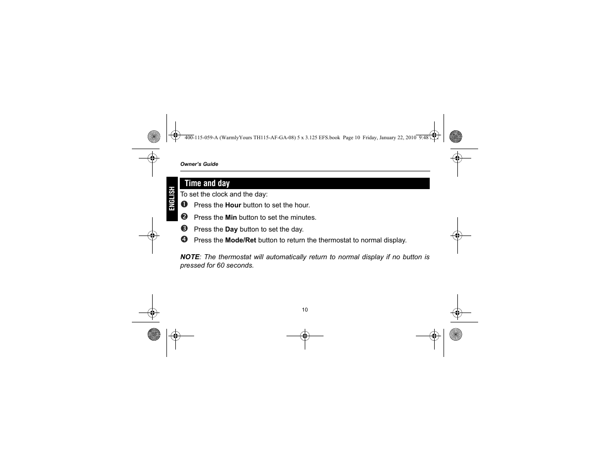WarmlyYours TH115-AF-GA User Manual | Page 12 / 76