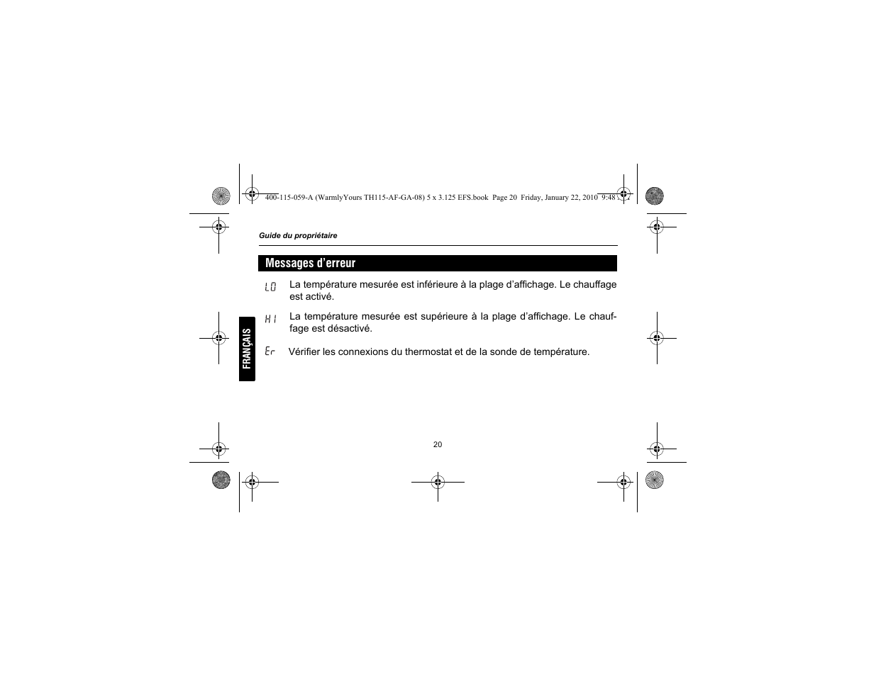 WarmlyYours TH115-AF-GA User Manual | Page 46 / 76