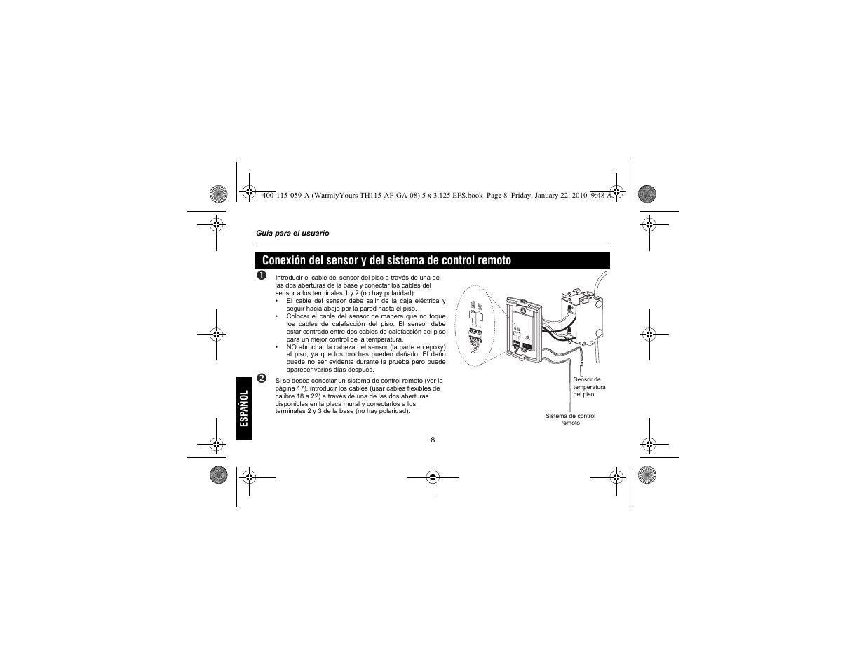 WarmlyYours TH115-AF-GA User Manual | Page 58 / 76