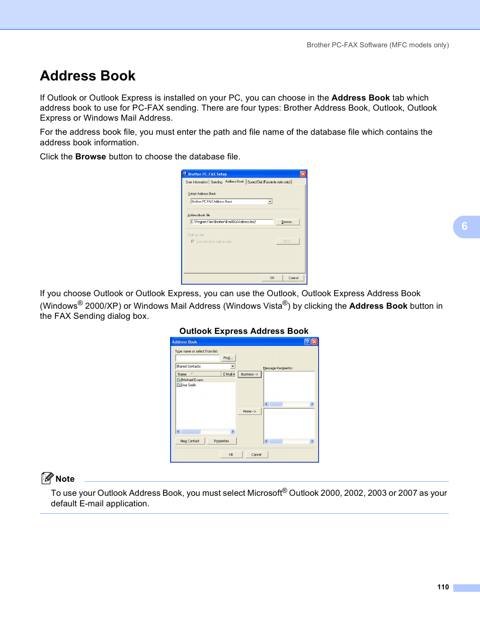 Address book | Brother MFC 8480DN User Manual | Page 118 / 228