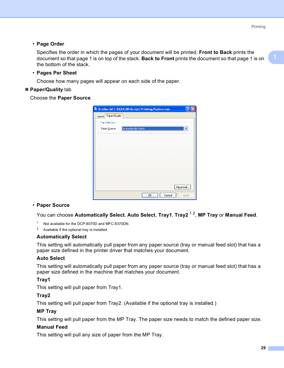 Brother MFC 8480DN User Manual | Page 37 / 228