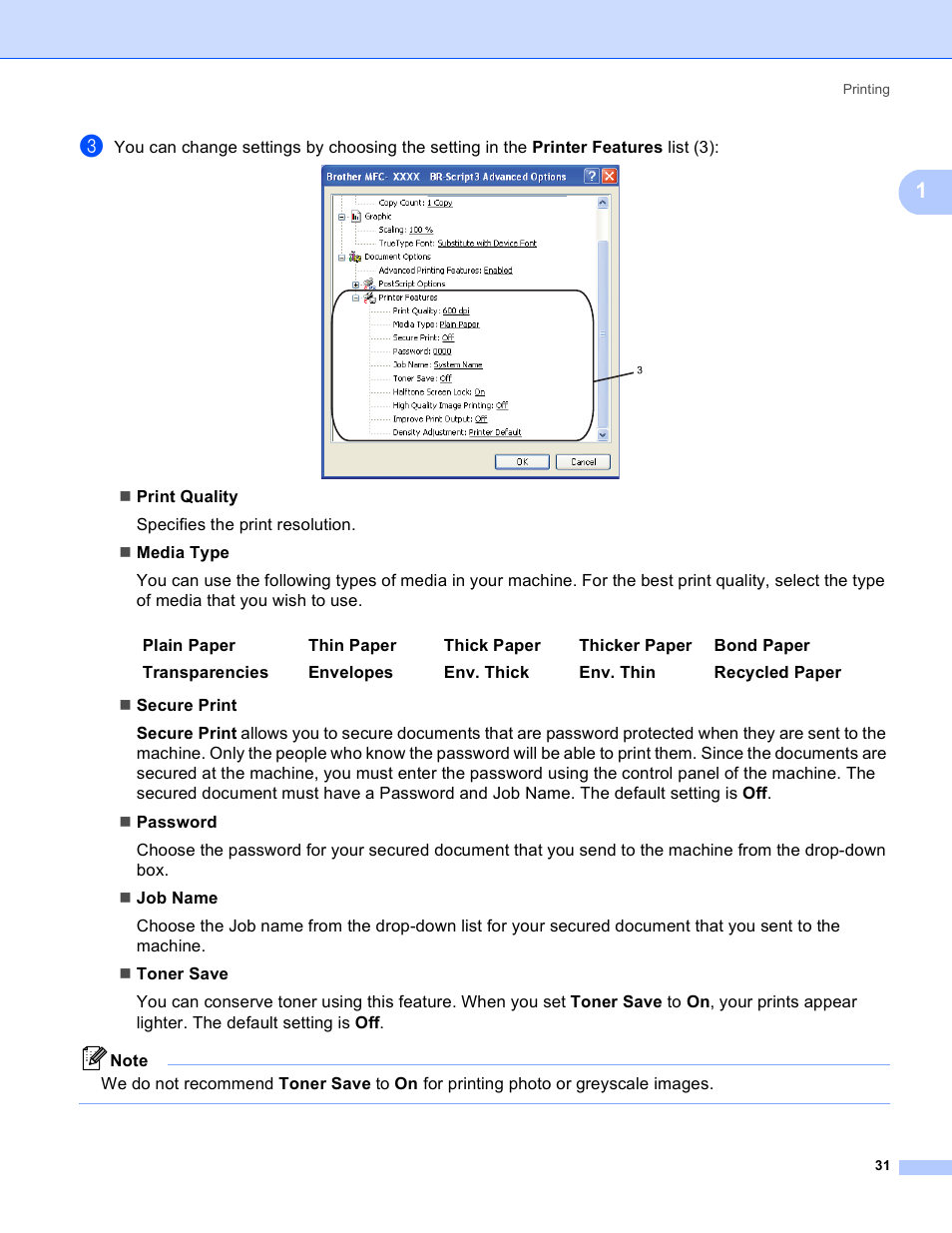 Brother MFC 8480DN User Manual | Page 39 / 228