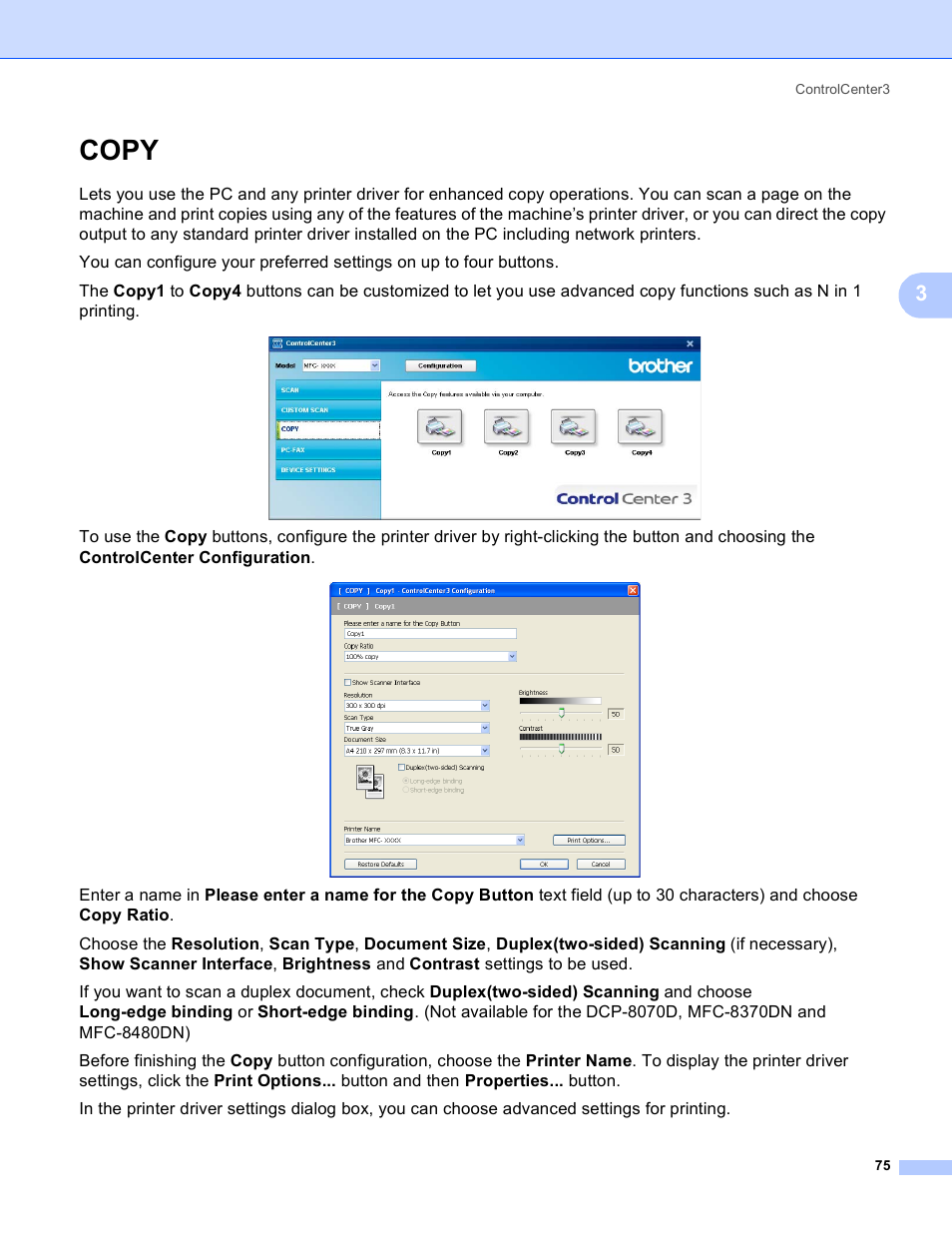 Copy | Brother MFC 8480DN User Manual | Page 83 / 228