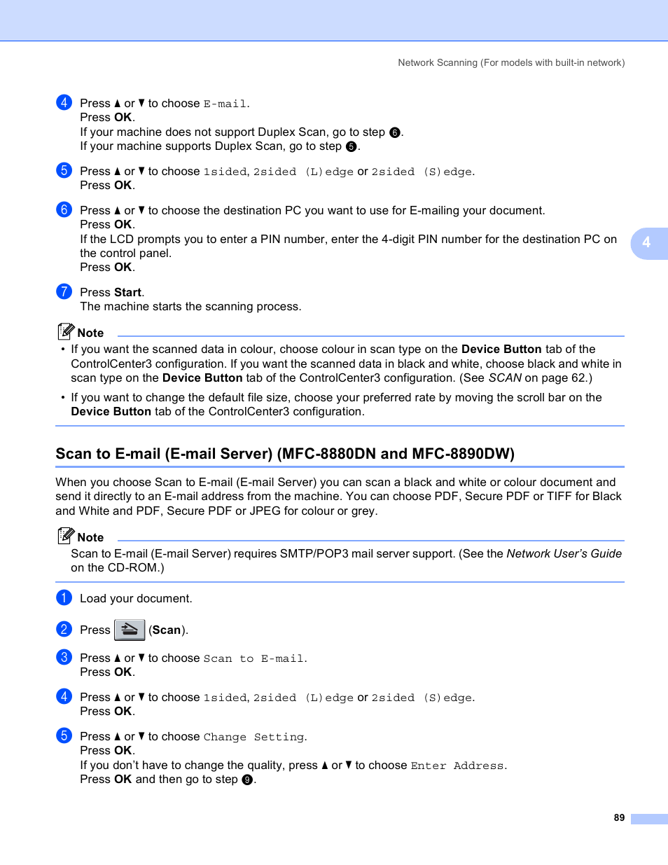 Brother MFC 8480DN User Manual | Page 97 / 228