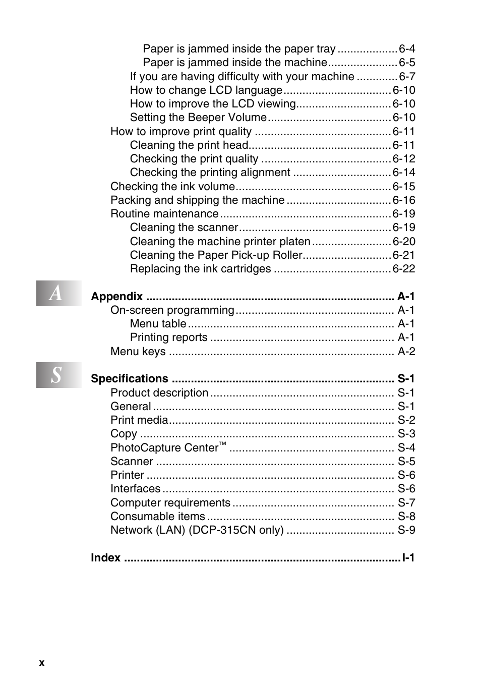 Brother DCP-116C User Manual | Page 12 / 110