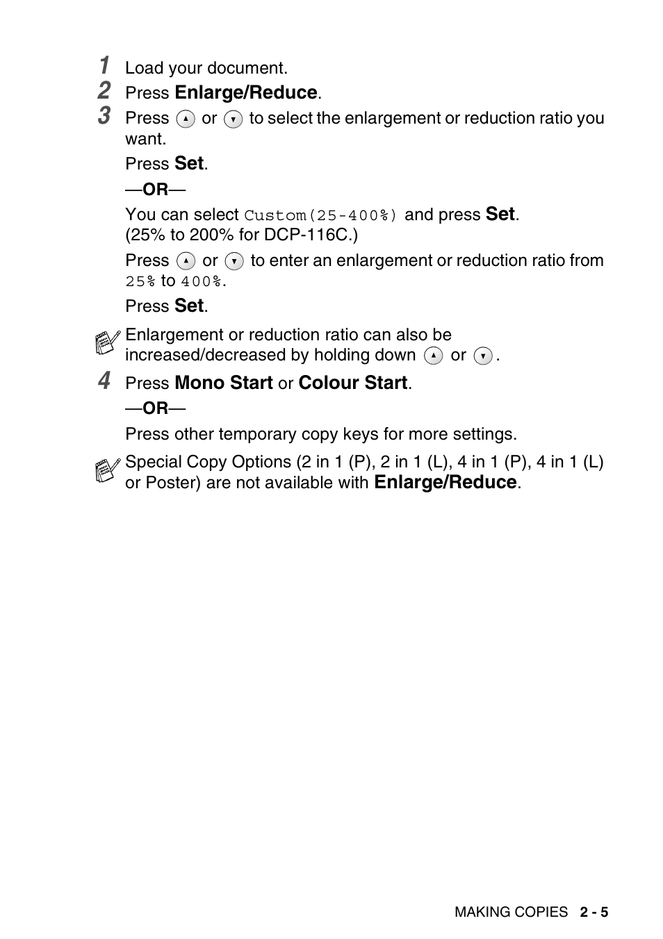 Brother DCP-116C User Manual | Page 33 / 110