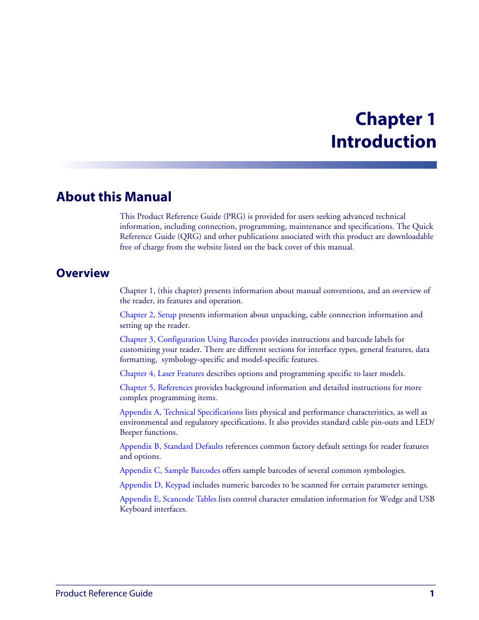 Introduction, About this manual, Overview | Chapter 1 introduction | Wasp Barcode WLS9600 Product Reference Guide User Manual | Page 11 / 306