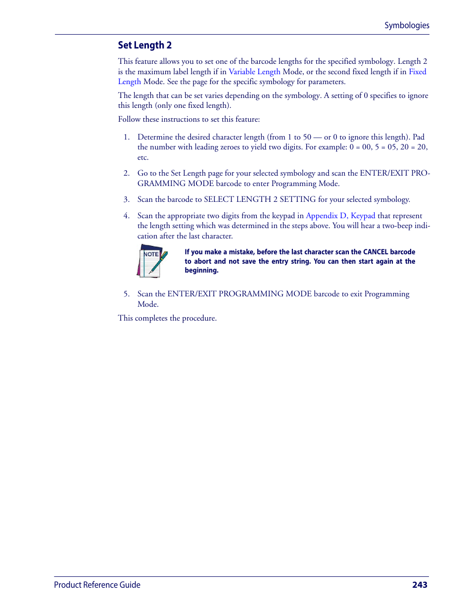 For detailed, Ng length 2. see, Set length 2 | Wasp Barcode WLS9600 Product Reference Guide User Manual | Page 253 / 306