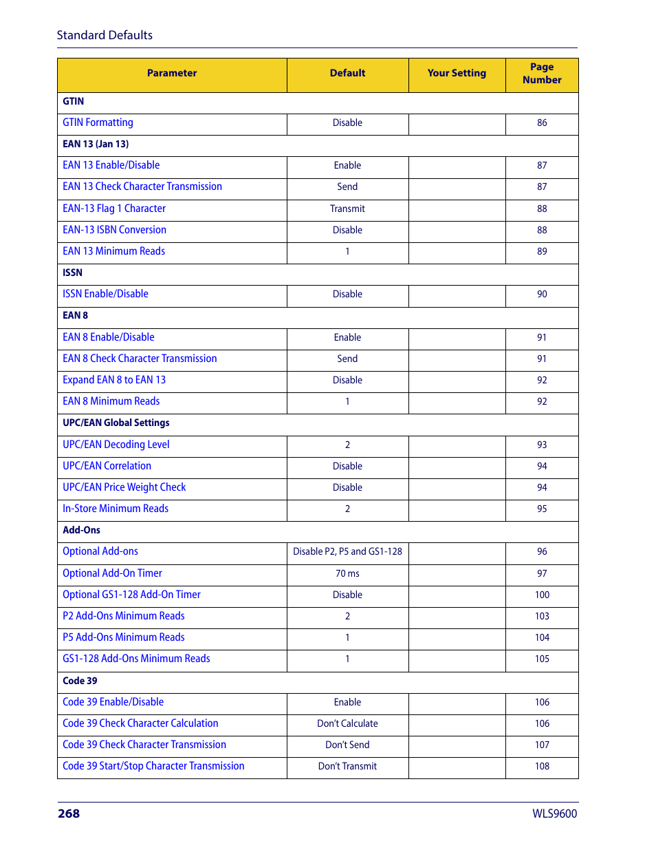 Wasp Barcode WLS9600 Product Reference Guide User Manual | Page 278 / 306