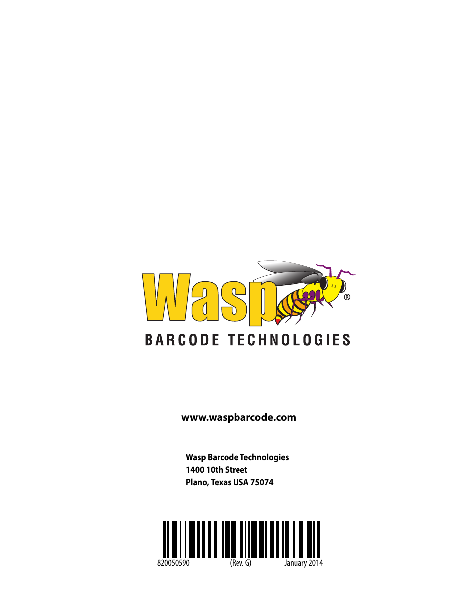 Wasp Barcode WLS9600 Product Reference Guide User Manual | Page 306 / 306
