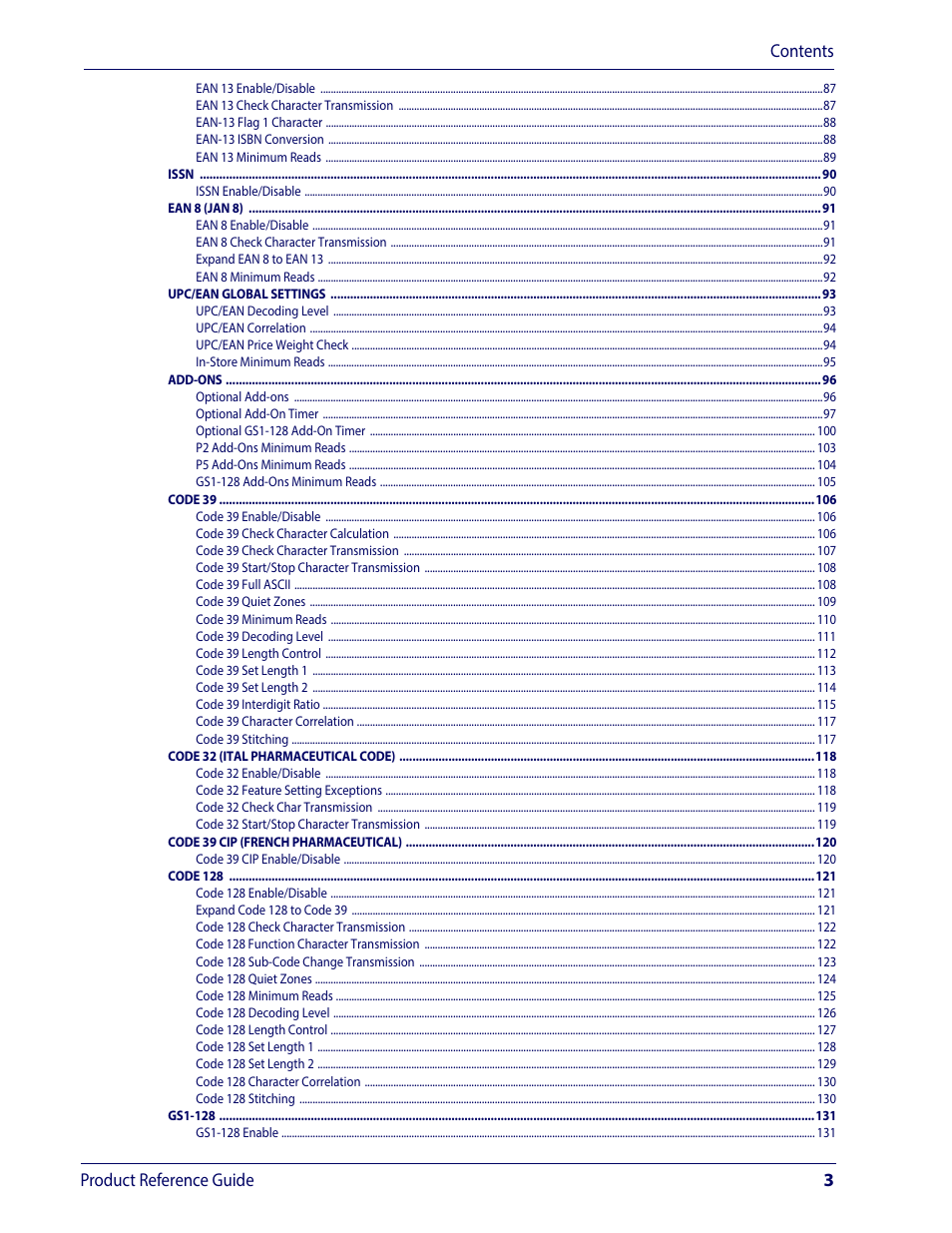 Contents product reference guide 3 | Wasp Barcode WLS9600 Product Reference Guide User Manual | Page 5 / 306
