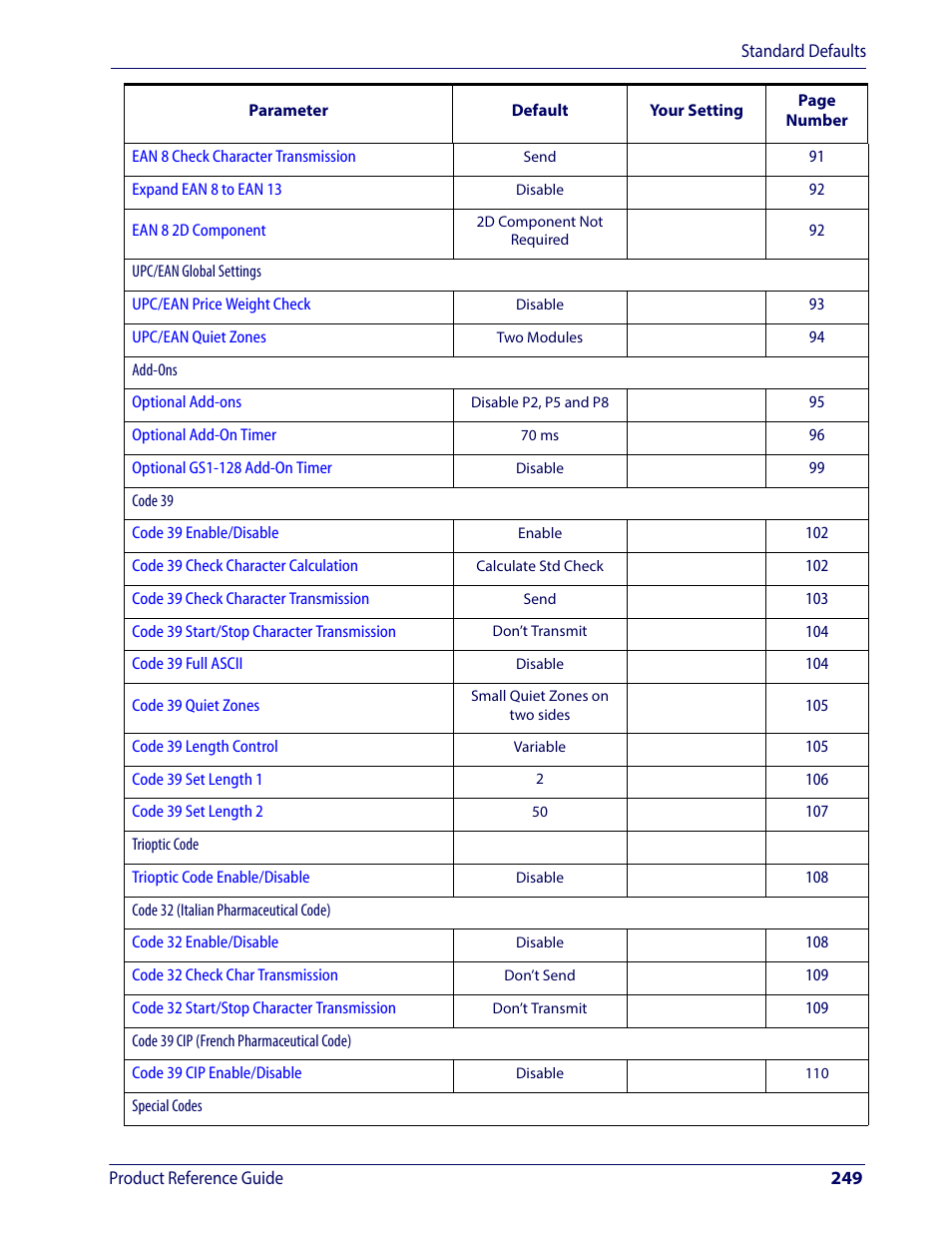 Wasp Barcode WDI4600 2D Product Reference Guide User Manual | Page 259 / 284