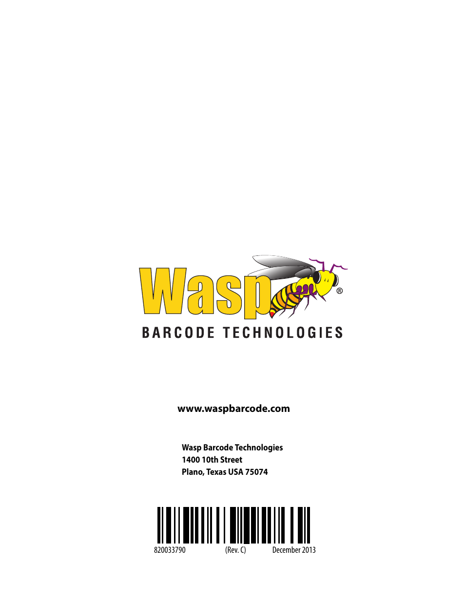 Wasp Barcode WDI4600 2D Product Reference Guide User Manual | Page 284 / 284