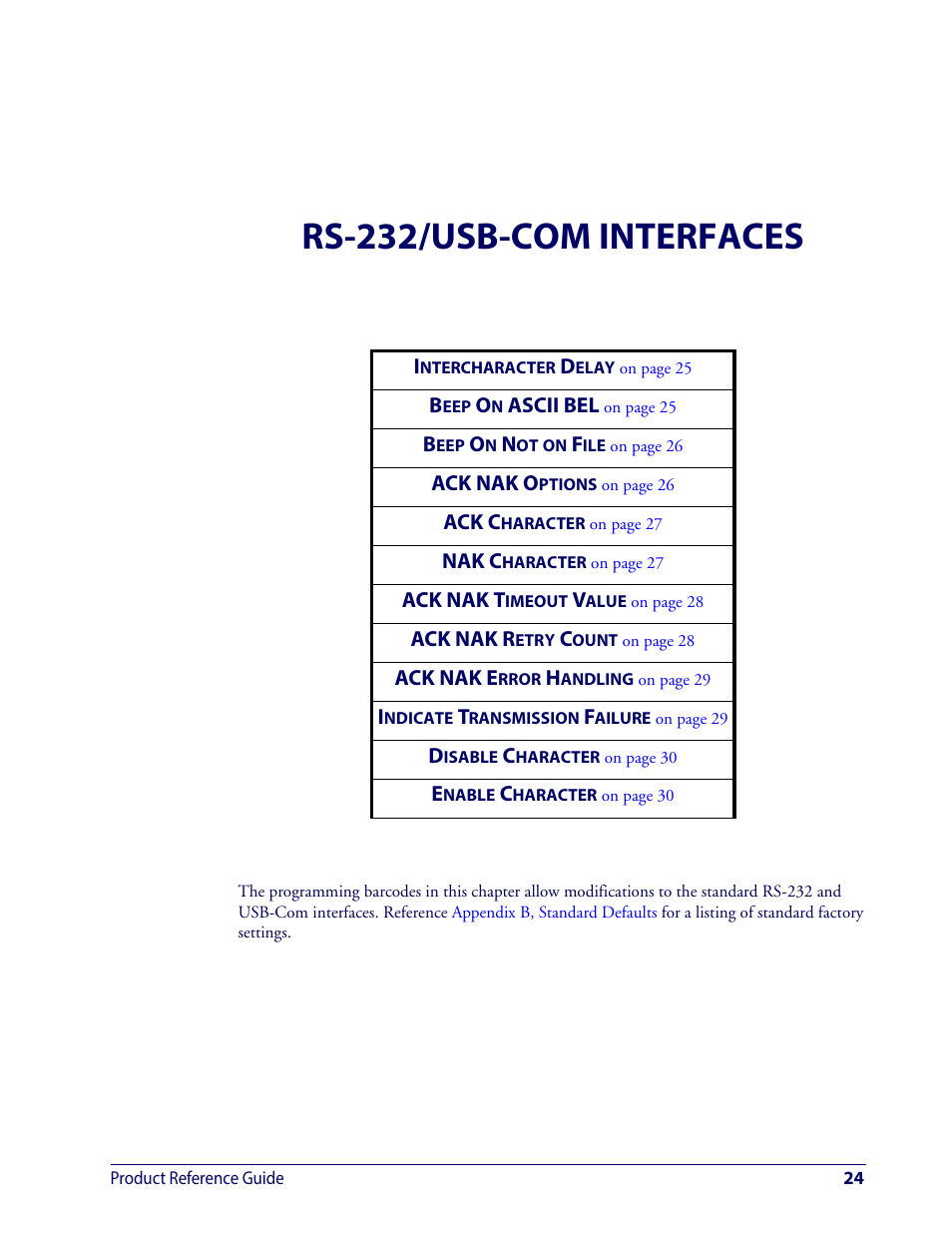 Rs-232/usb-com interfaces | Wasp Barcode WDI4600 2D Product Reference Guide User Manual | Page 34 / 284