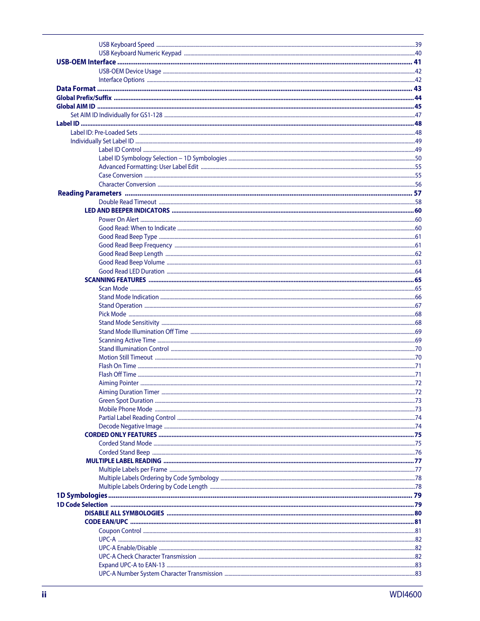 Wdi4600 | Wasp Barcode WDI4600 2D Product Reference Guide User Manual | Page 4 / 284