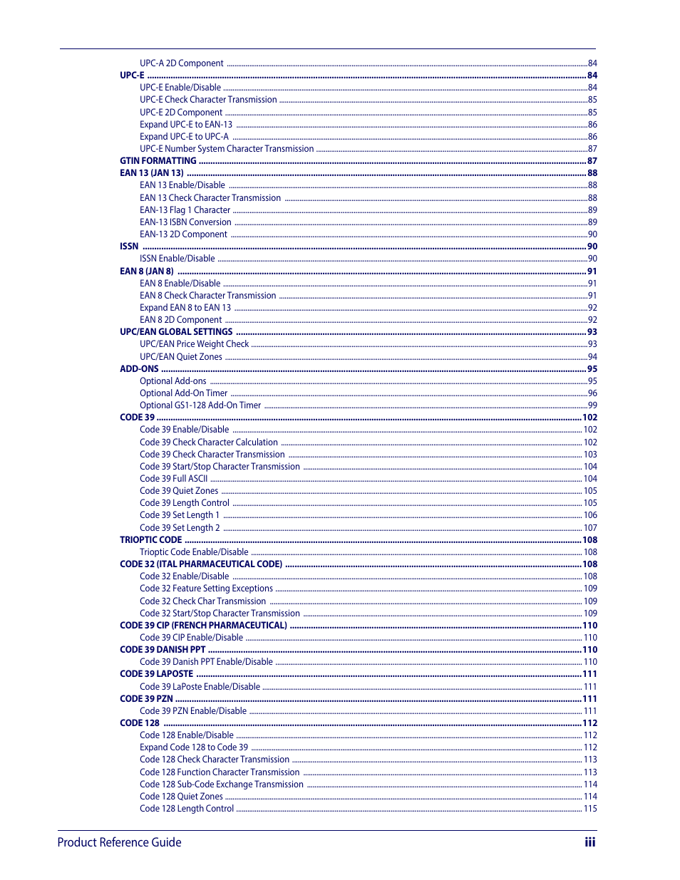 Product reference guide iii | Wasp Barcode WDI4600 2D Product Reference Guide User Manual | Page 5 / 284
