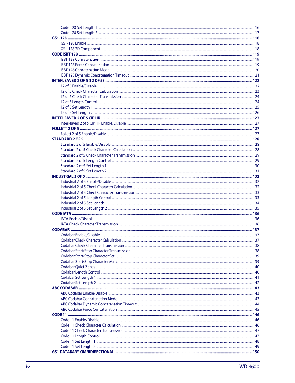 Wdi4600 | Wasp Barcode WDI4600 2D Product Reference Guide User Manual | Page 6 / 284