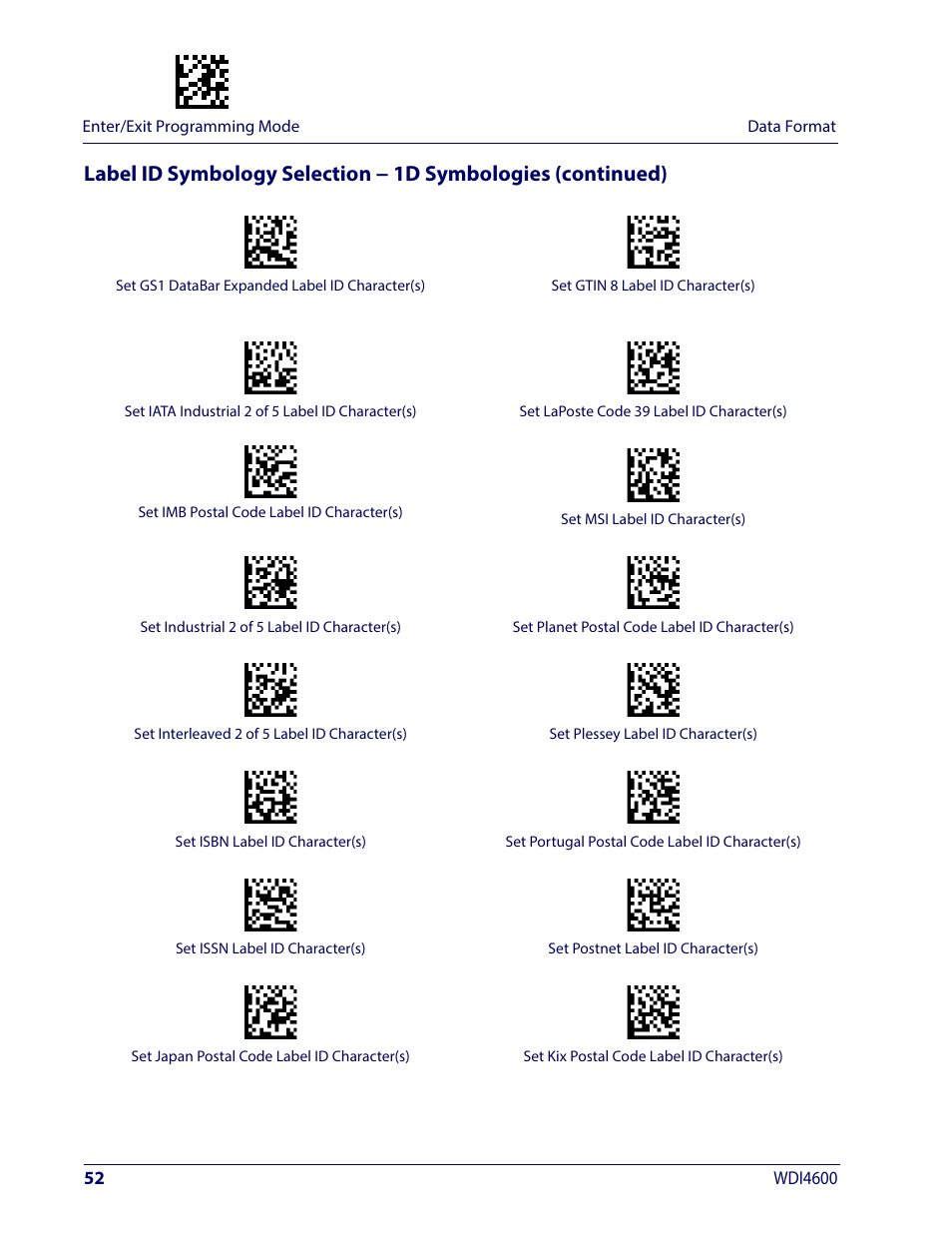Wasp Barcode WDI4600 2D Product Reference Guide User Manual | Page 62 / 284