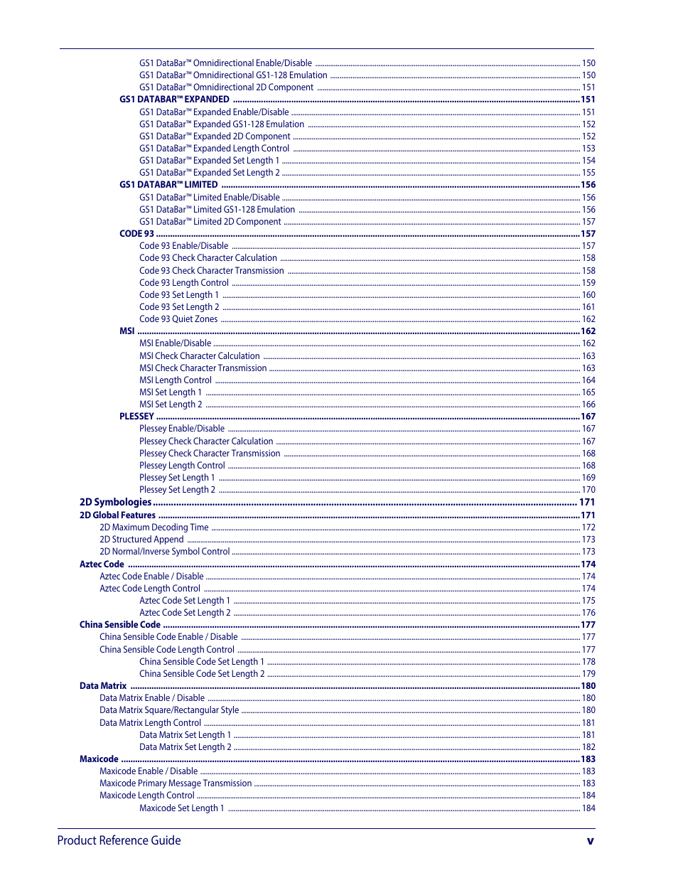 Product reference guide v | Wasp Barcode WDI4600 2D Product Reference Guide User Manual | Page 7 / 284