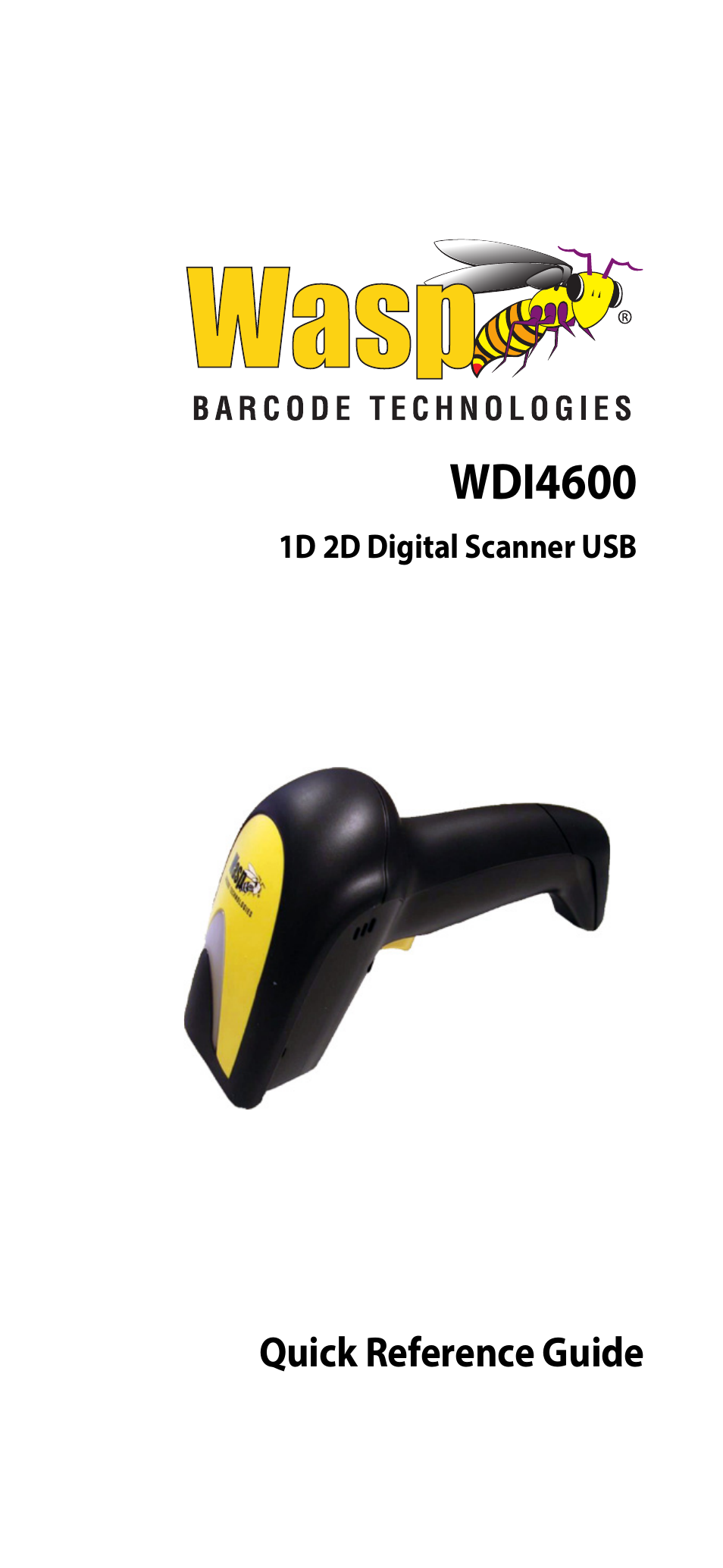 Wasp Barcode WDI4600 2D Quick Reference Guide User Manual | 48 pages