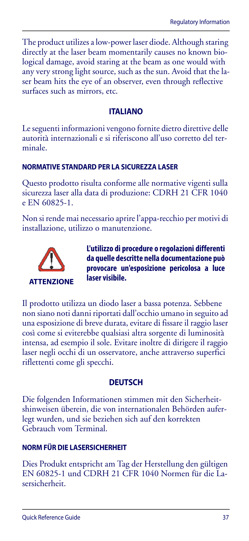 Wasp Barcode WDI4600 2D Quick Reference Guide User Manual | Page 41 / 48