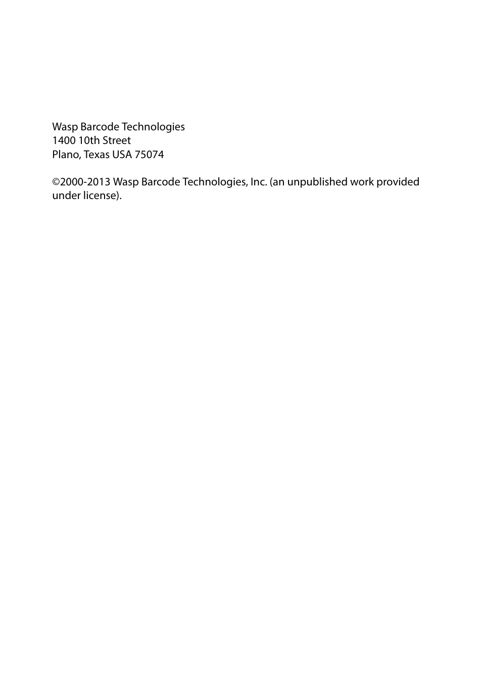 Wasp Barcode WLS8600 Product Reference Guide User Manual | Page 2 / 144
