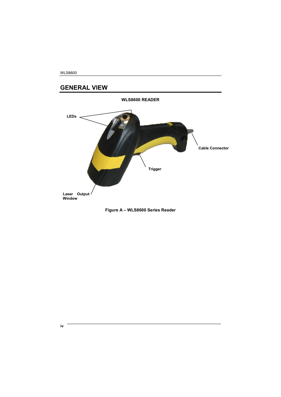 General view | Wasp Barcode WLS8600 Product Reference Guide User Manual | Page 6 / 144