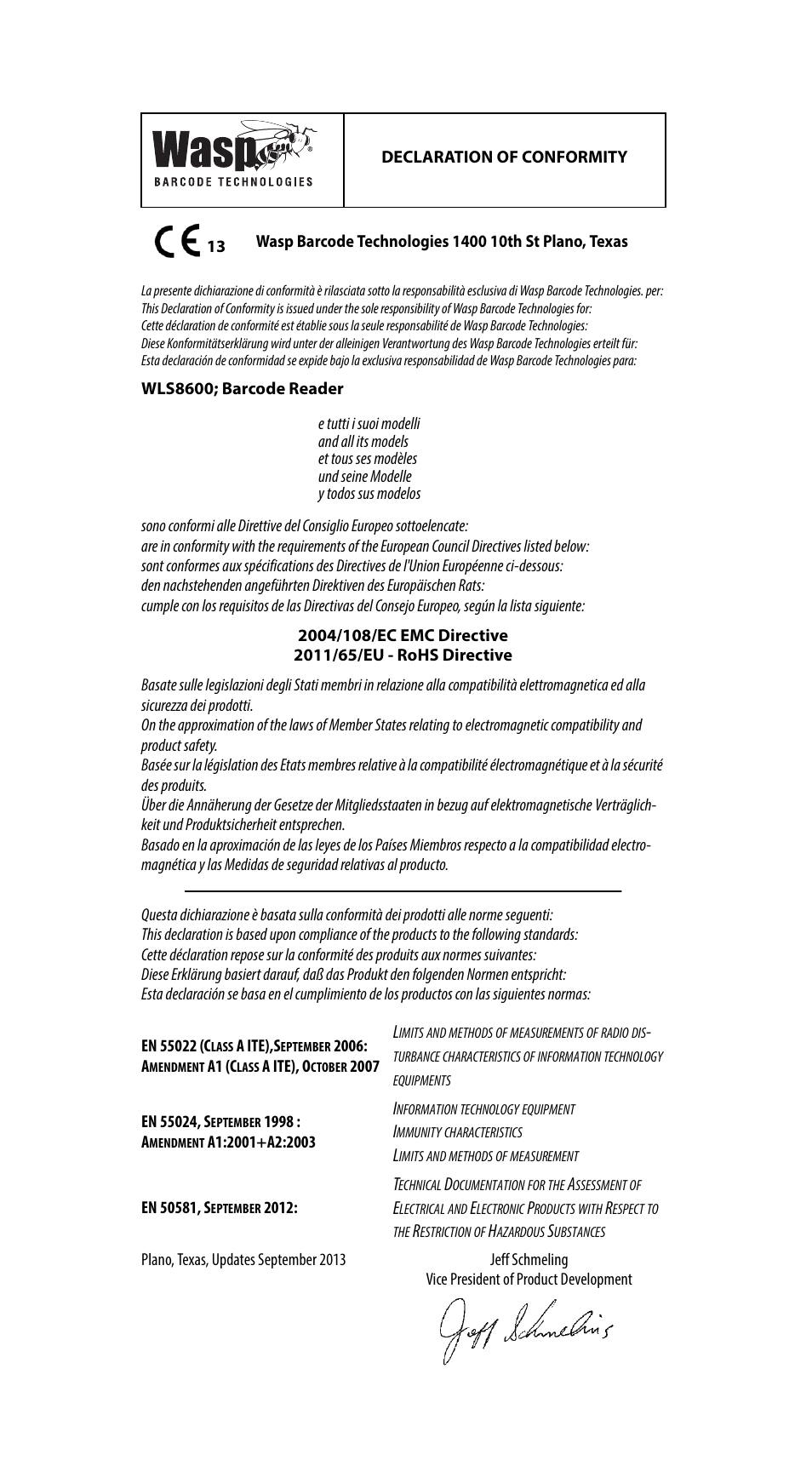 Wasp Barcode WLS8600 Quick Reference Guide User Manual | Page 23 / 24