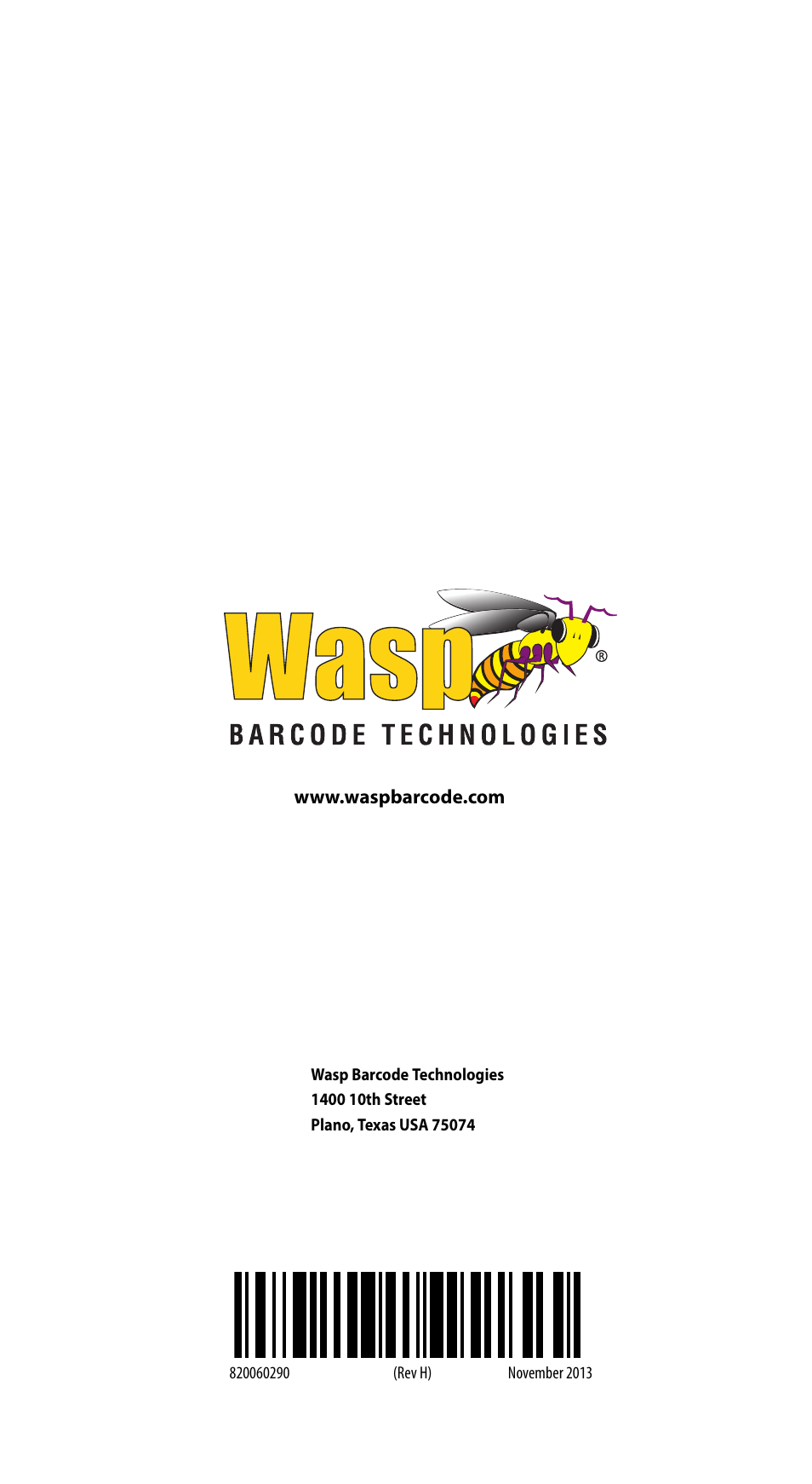 Wasp Barcode WLS8600 Quick Reference Guide User Manual | Page 24 / 24