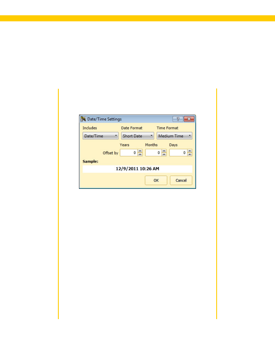 6 content options, 1 object data source - date/time, Date/time | Wasp Barcode WaspLabeler +2D User Manual User Manual | Page 112 / 205