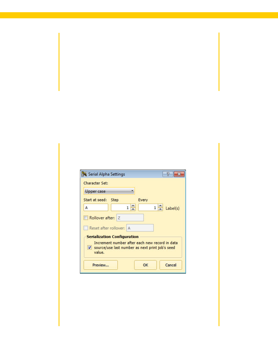 2 object data source - serial alpha, Serial alpha | Wasp Barcode WaspLabeler +2D User Manual User Manual | Page 113 / 205