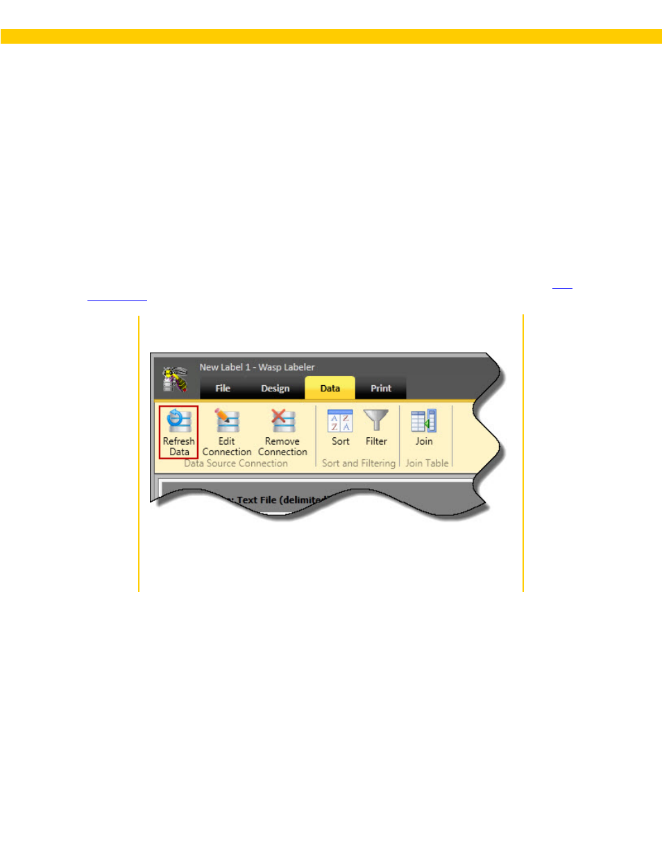 13 refreshing data source information, Edit connection, Edit the connection | Wasp Barcode WaspLabeler +2D User Manual User Manual | Page 177 / 205
