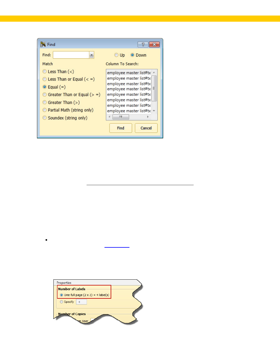 2 print tab properties box - number of labels, Number of labels | Wasp Barcode WaspLabeler +2D User Manual User Manual | Page 182 / 205