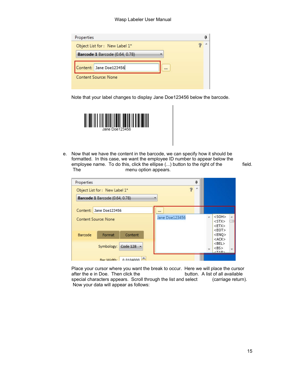 Wasp Barcode WaspLabeler +2D Getting Started User Manual | Page 16 / 51
