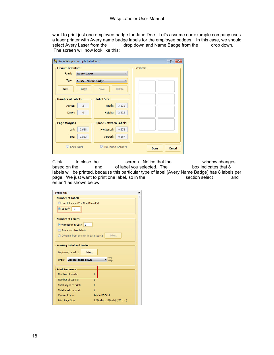 Wasp Barcode WaspLabeler +2D Getting Started User Manual | Page 19 / 51