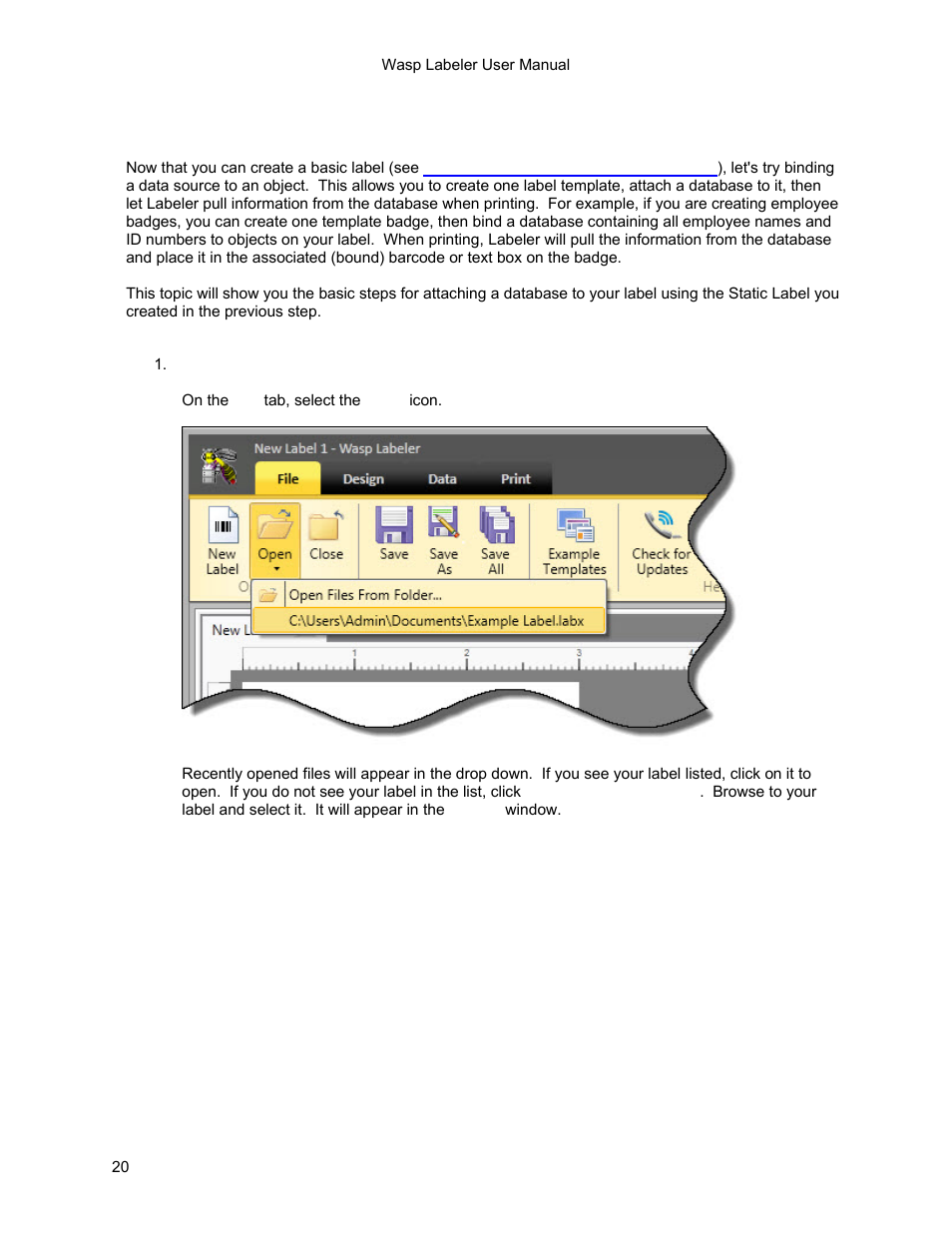 Wasp Barcode WaspLabeler +2D Getting Started User Manual | Page 21 / 51