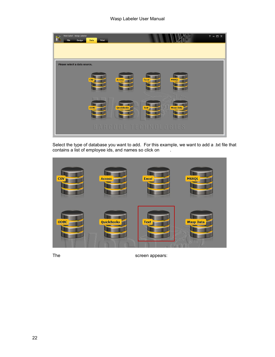 Wasp Barcode WaspLabeler +2D Getting Started User Manual | Page 23 / 51