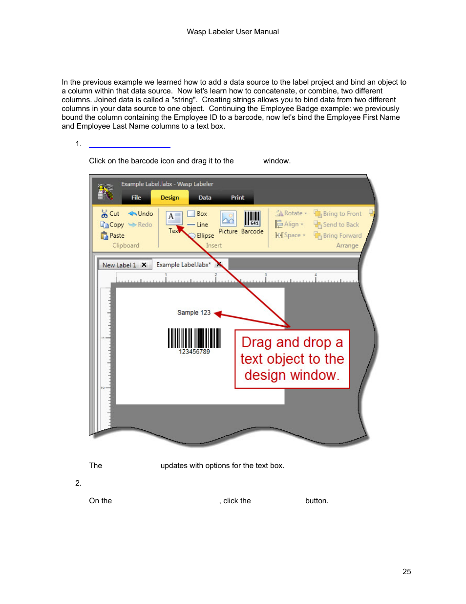 Wasp Barcode WaspLabeler +2D Getting Started User Manual | Page 26 / 51