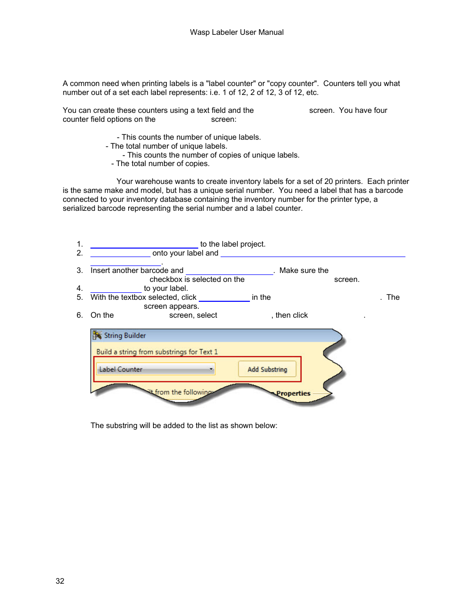 8 getting started - creating enumerated labels | Wasp Barcode WaspLabeler +2D Getting Started User Manual | Page 33 / 51