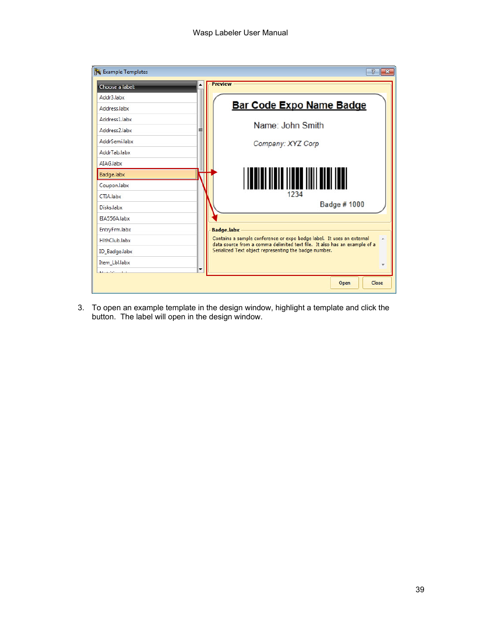 Wasp Barcode WaspLabeler +2D Getting Started User Manual | Page 40 / 51
