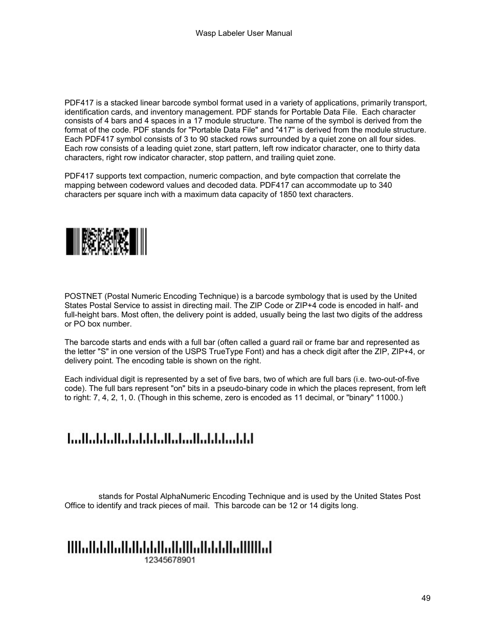 Wasp Barcode WaspLabeler +2D Getting Started User Manual | Page 50 / 51
