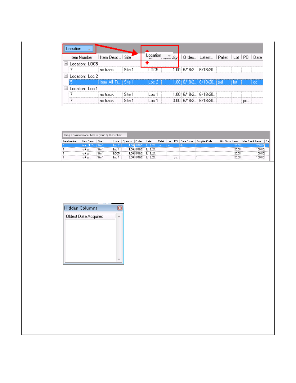 2 section b: contents list | Wasp Barcode Inventory Control User Manual | Page 133 / 518
