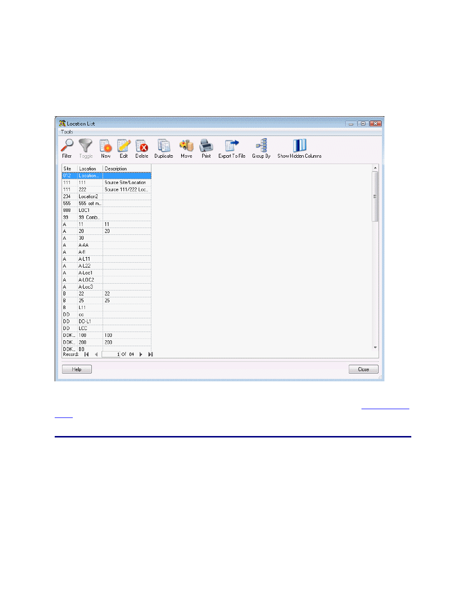 5 location list example | Wasp Barcode Inventory Control User Manual | Page 141 / 518